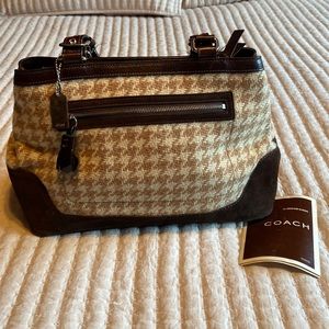 Coach Houndstooth Satchel
